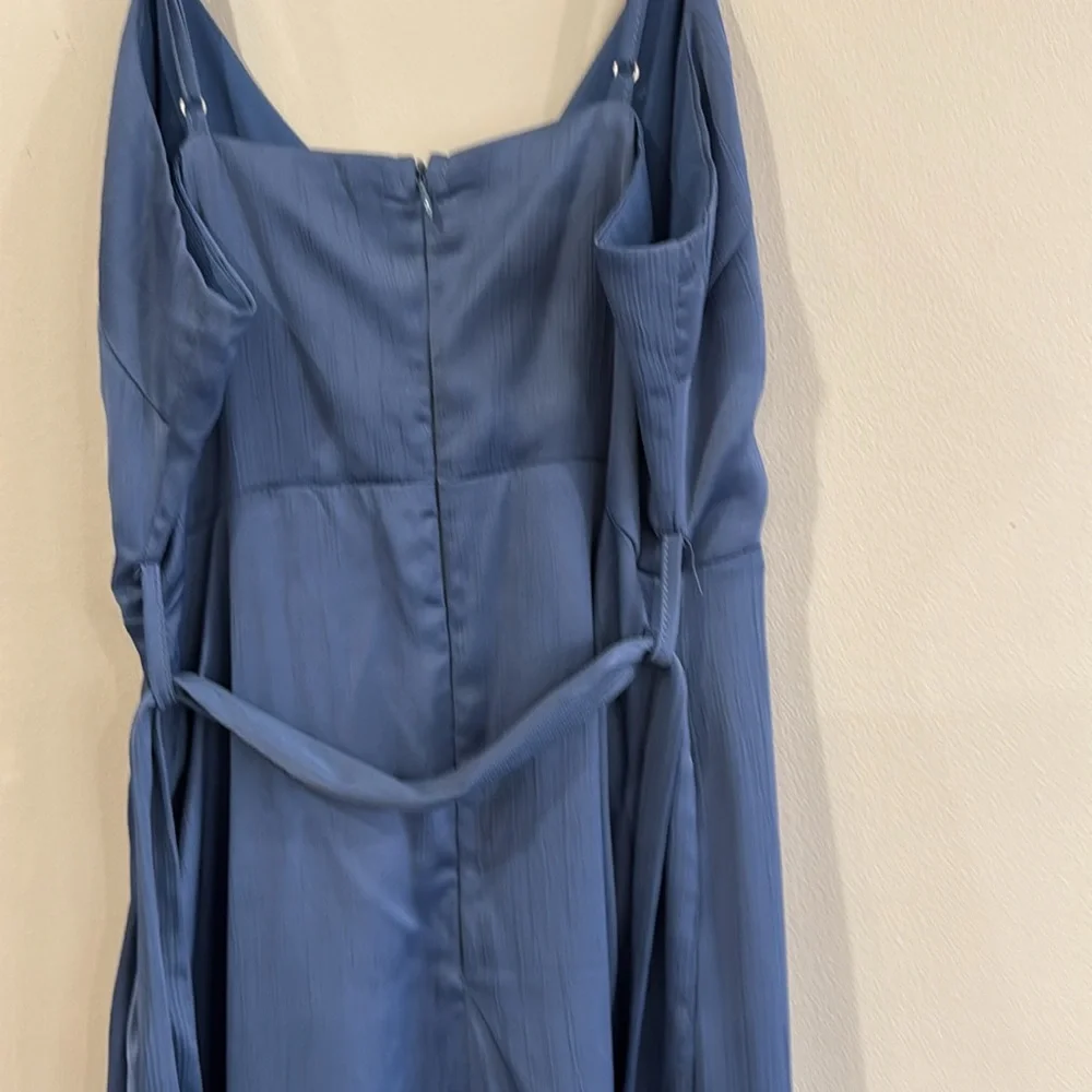 Here Comes The Sun asymmetrical faux wrap dress - Picture 9 of 9